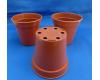 Terracotta Plastic Pots 3" 76mm in packs of 10